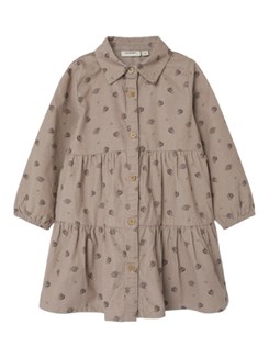 Lil' Atelier Nola LS dress - Gray Morn