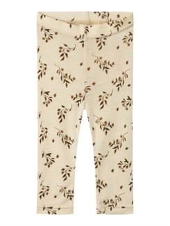 Lil' Atelier Nimo wool leggings - Sandshell