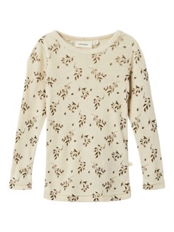 Lil' Atelier Nimo LS wool Top - Sandshell