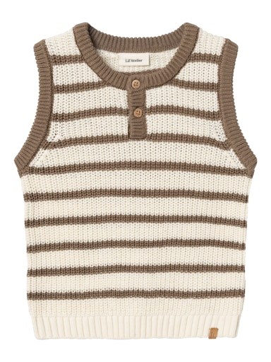 Lil\' Atelier Emlen knit vest - Birch 