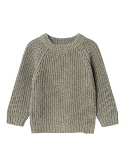 Lil' Atelier Olfert LS knit - Seagrass