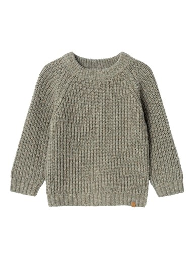 Lil\' Atelier Olfert LS knit - Seagrass