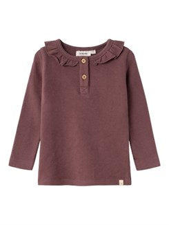 Lil' Atelier Thoro LS slim top - Rose brown