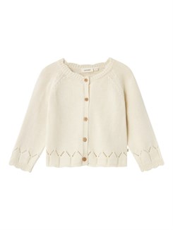 Lil' Atelier Framla LS knit cardigan - Turtledove 