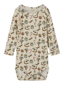 Lil' Atelier Gio LS slim body - Turtledove christmas