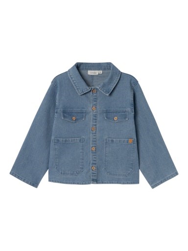 Lil\' Atelier Kaja LS shirt - Medium Blue Denim