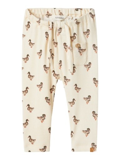 Lil\' Atelier Gavo loose pants - Turtledove duck