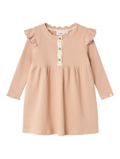 Lil' Atelier Frea LS dress - Rugby tan