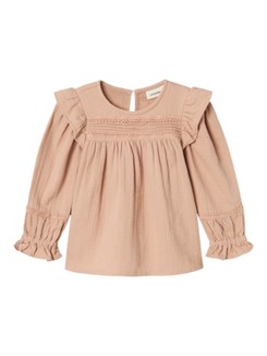 Lil' Atelier Salene LS loose shirt - Rugby tan