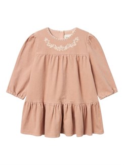 Lil' Atelier Frevelle LS cord dress - Rugby tan