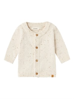 Lil' Atelier Galto LS knit cardigan - Turtledove