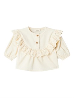 Lil' Atelier Saku LS loose shirt - Turtledove