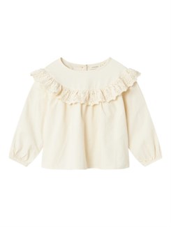 Lil' Atelier Saku LS loose shirt - Turtledove