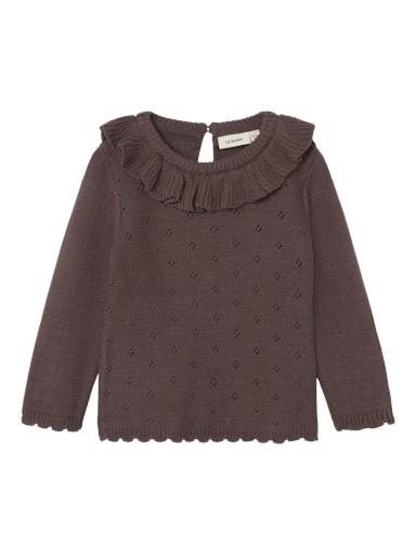 Lil\' Atelier Laguna LS knit - Peppercorn