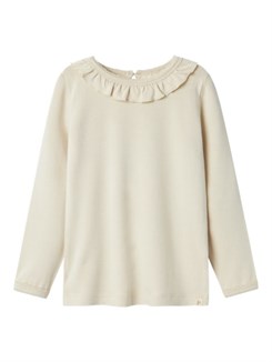 Lil' Atelier Saba LS slim top - Turtledove