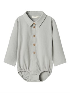 Lil' Atelier Hadam LS body shirt - Mirage gray