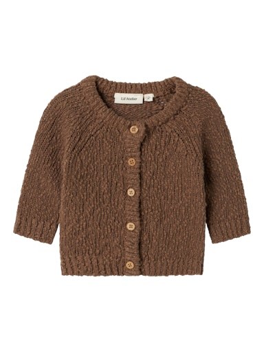 Lil\' Atelier Sally LS knit cardigan - Shitake