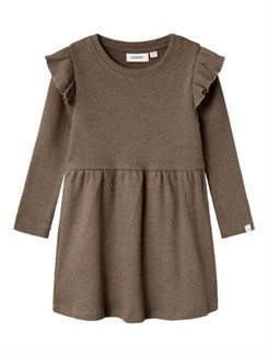 Lil' Atelier Sophia LS dress - Shitake