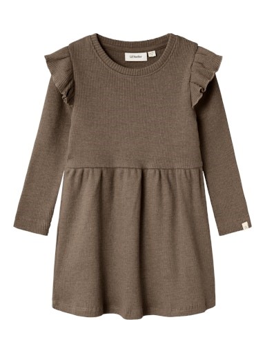 Lil\' Atelier Sophia LS dress - Shitake