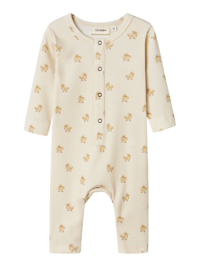 Lil\' Atelier Lavo LS slim suit - Turtledove duck