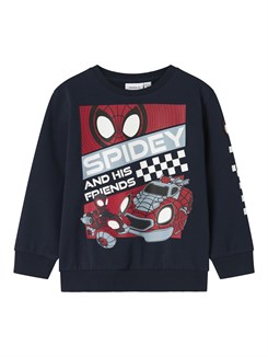 Name it Ludvig LS sweat - Spiderman - Navy Blazer