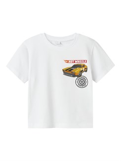 Name it Jorge SS T-shirt - Hot wheels - Bright White