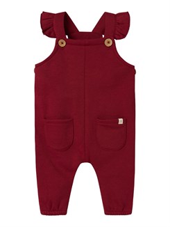 Lil' Atelier Kilano loose sweat overall - Red Dahlia