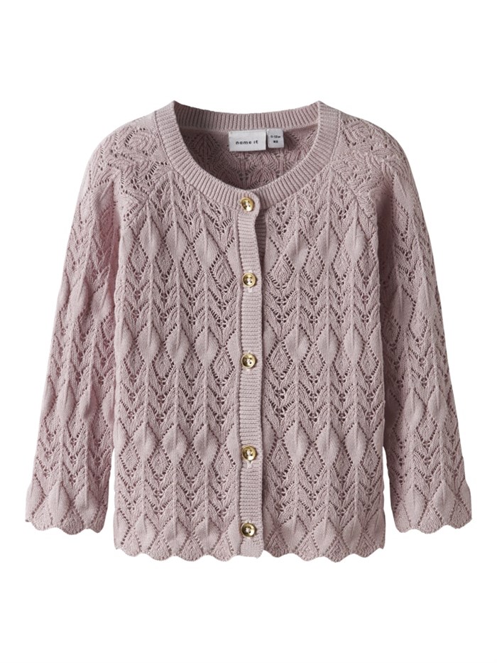 Name it Lilje LS knit cardigan - Burnished Lilac