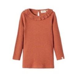 Lil' Atelier Fraja LS T-shirt - Baked clay