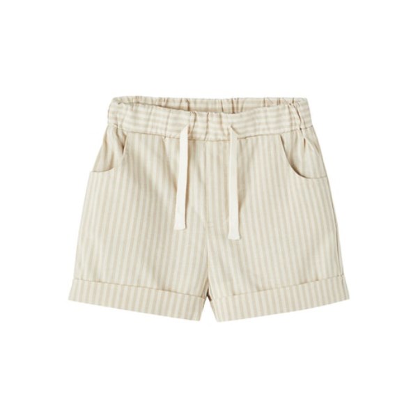 Lil\' Atelier Diogo loose shorts - Turtledove stripes