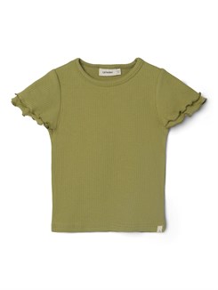 Lil' Atelier Helga SS slim top - Sage