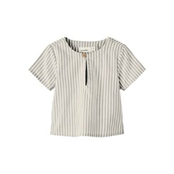 Lil' Atelier Diogo SS Boxy shirt - Harbor mist stripes