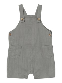 Lil' Atelier Hessa overall shorts - Frost Gray