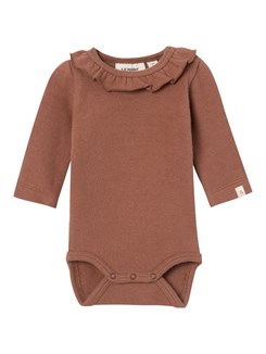 Lil' Atelier Thora LS slim body - Carob brown