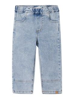 Lil' Atelier Ben tapered jeans - Light Blue denim