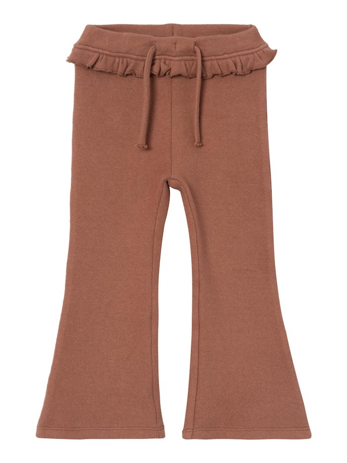 Lil\' Atelier Thora bootcut leggings - Carob brown