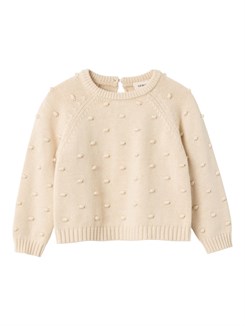 Lil' Atelier Gable LS knit - Fog