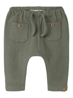 Lil' Atelier Thor loose pants - Agave green