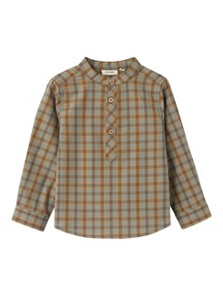 Lil' Atelier Teo loose shirt - Agave green