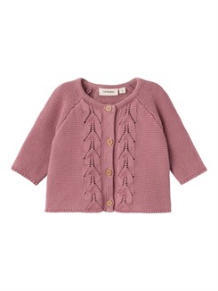 Lil' Atelier Dora LS knit cardigan - Nostalgia Rose