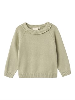 Lil' Atelier Fie LS knit - Moss gray