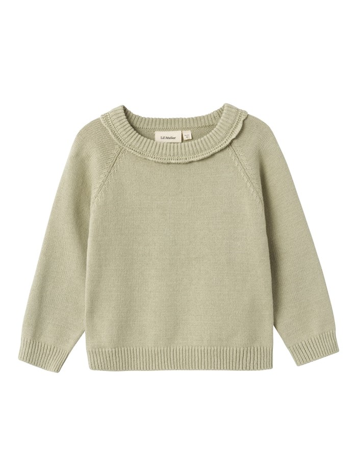 Lil\' Atelier Fie LS knit - Moss gray