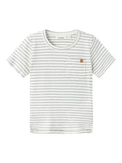 Lil' Atelier Hektor SS t-shirt - Limestone stripe