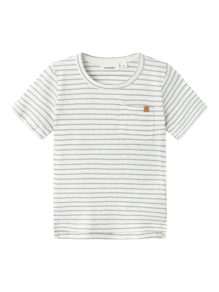 Lil\' Atelier Hektor SS t-shirt - Limestone stripe