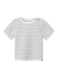 Lil' Atelier Jonas SS loose t-shirt - Oyster mushroom stripes 