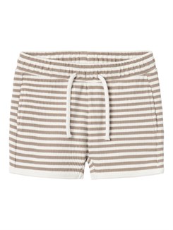 Lil' Atelier Jonas shorts - Mocha meringue stripes