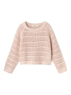 Lil' Atelier Hilla LS loose knit - Shell