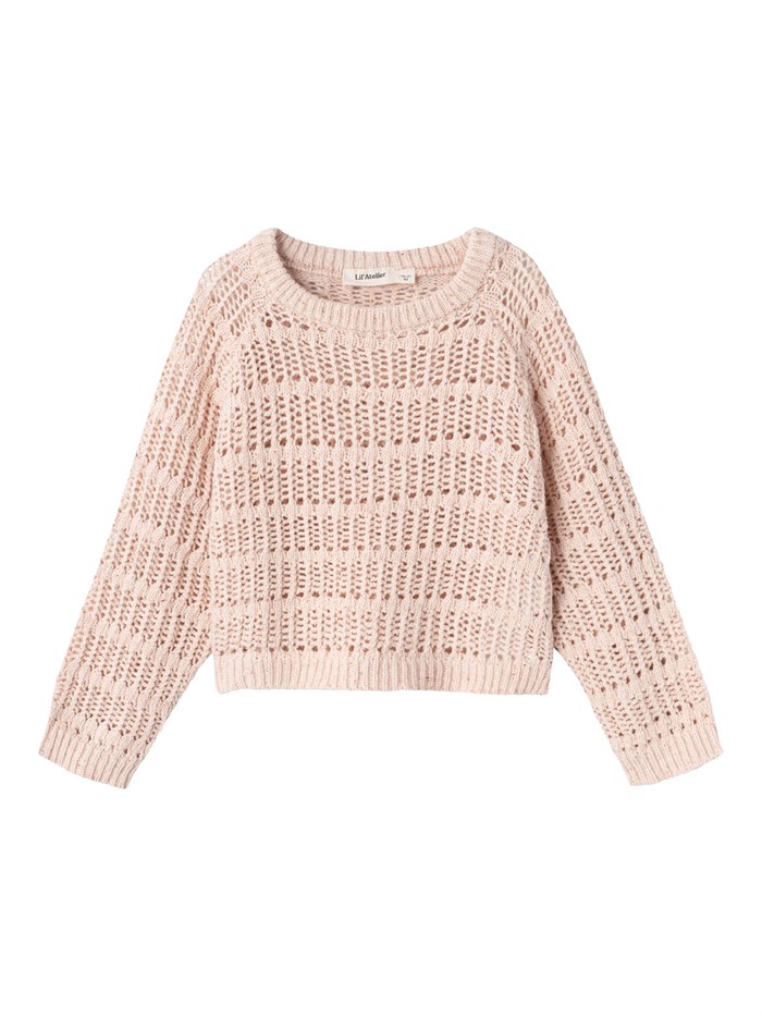 Lil\' Atelier Hilla LS loose knit - Shell