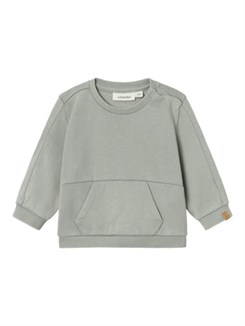 Lil' Atelier Alf folo LS loose sweatshirt - Limestone