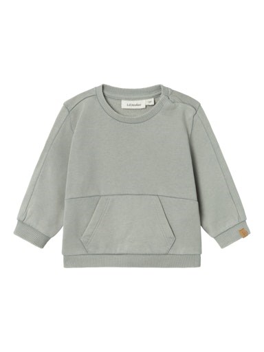 Lil\' Atelier Alf folo LS loose sweatshirt - Limestone